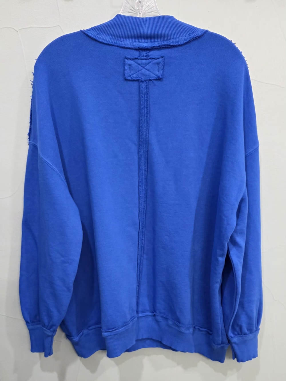 Free People We The Free Palm Springs Mock Neck Pullover - Saphire Blue - Picture 4 of 6